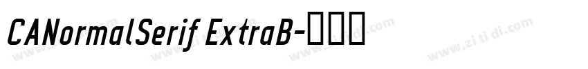 CANormalSerif ExtraB字体转换